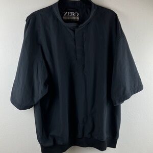 Zero Restriction Golf Outerwear 3/4 Snap Pullover Windbreaker Short Sleeve XL‎